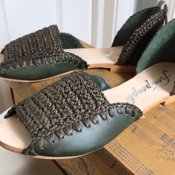 NWT Free People Beaumont woven Flat sz37 7 - Picture 3 of 4